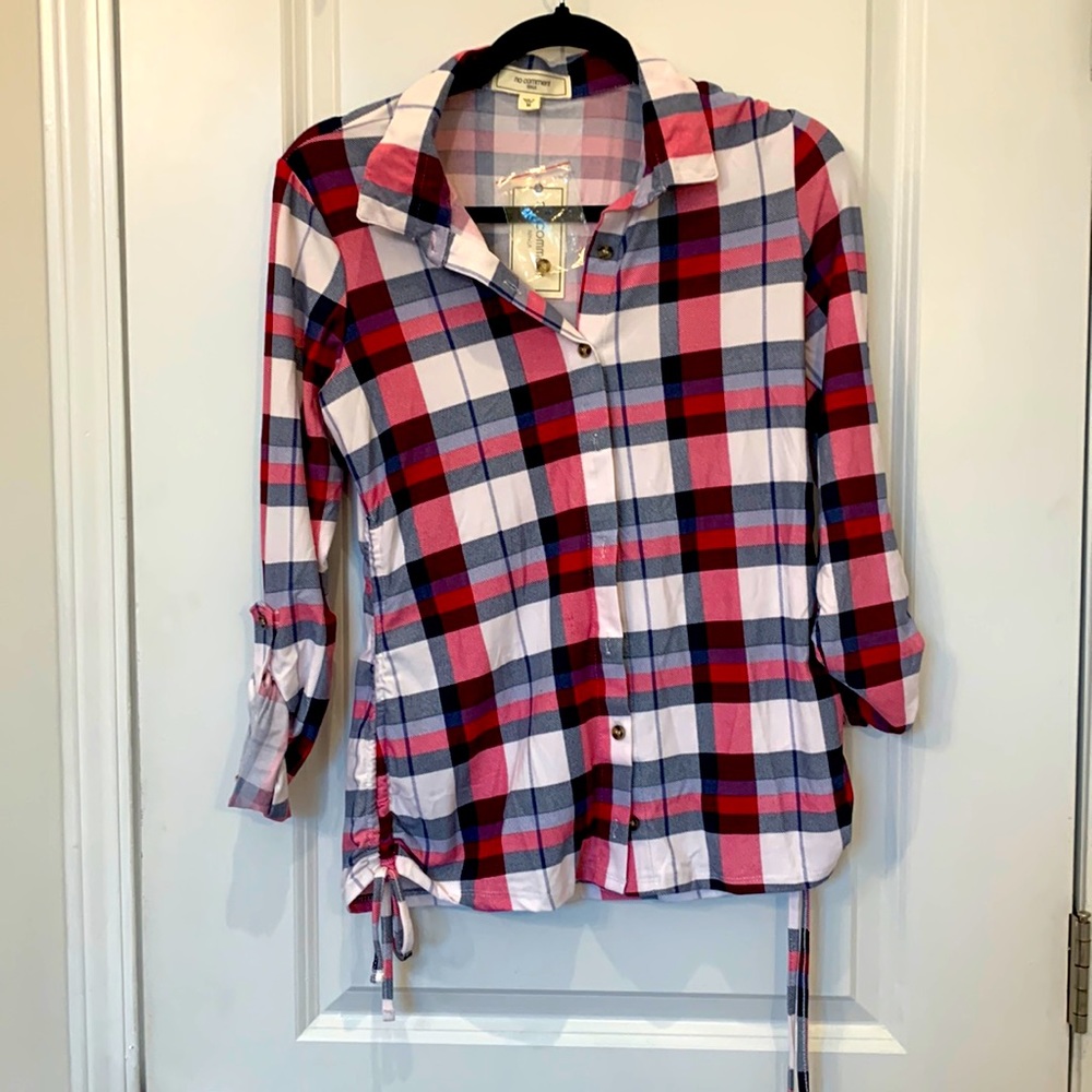 NWT plaid button up shirt